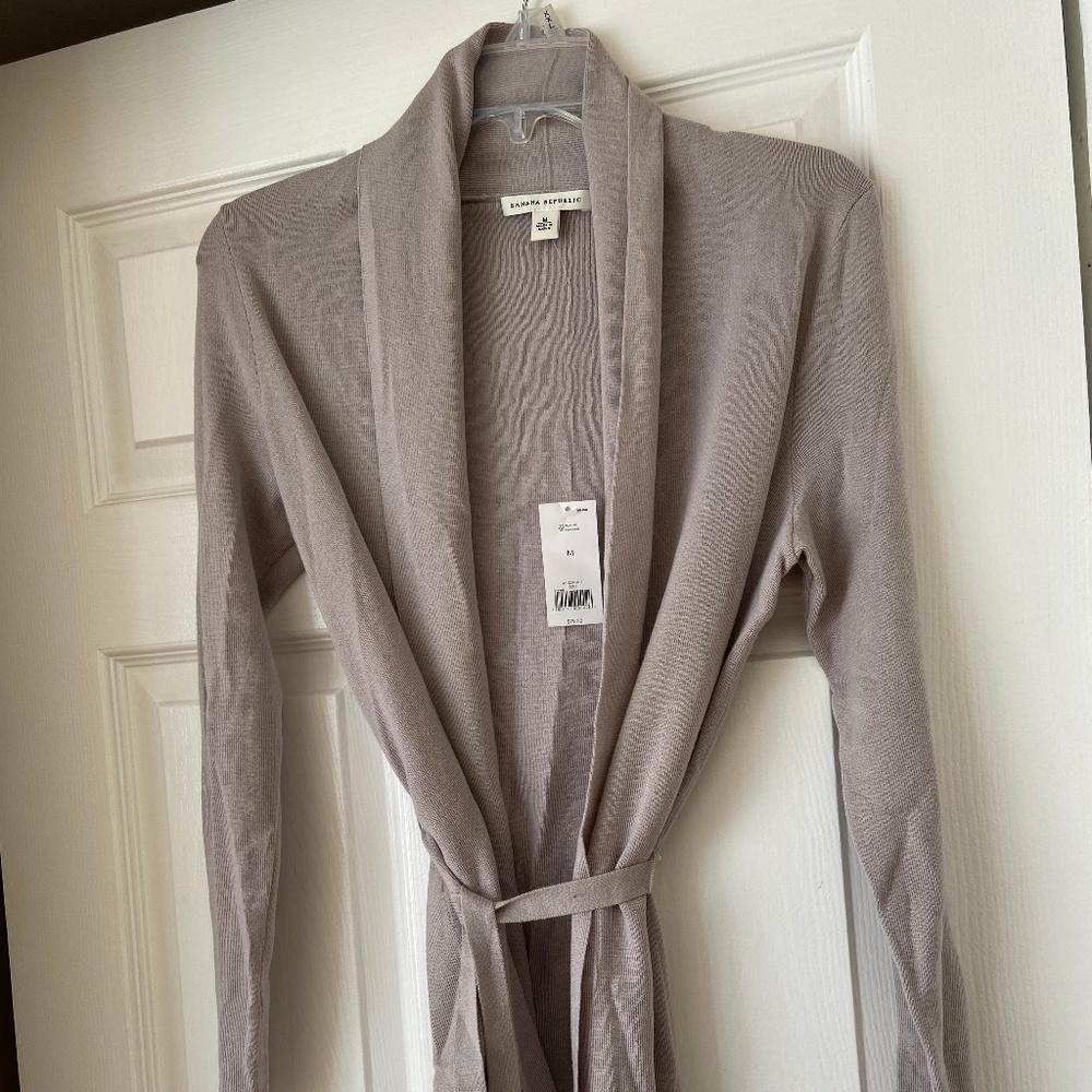 Banana Republic Open Front Tie Cardigan
